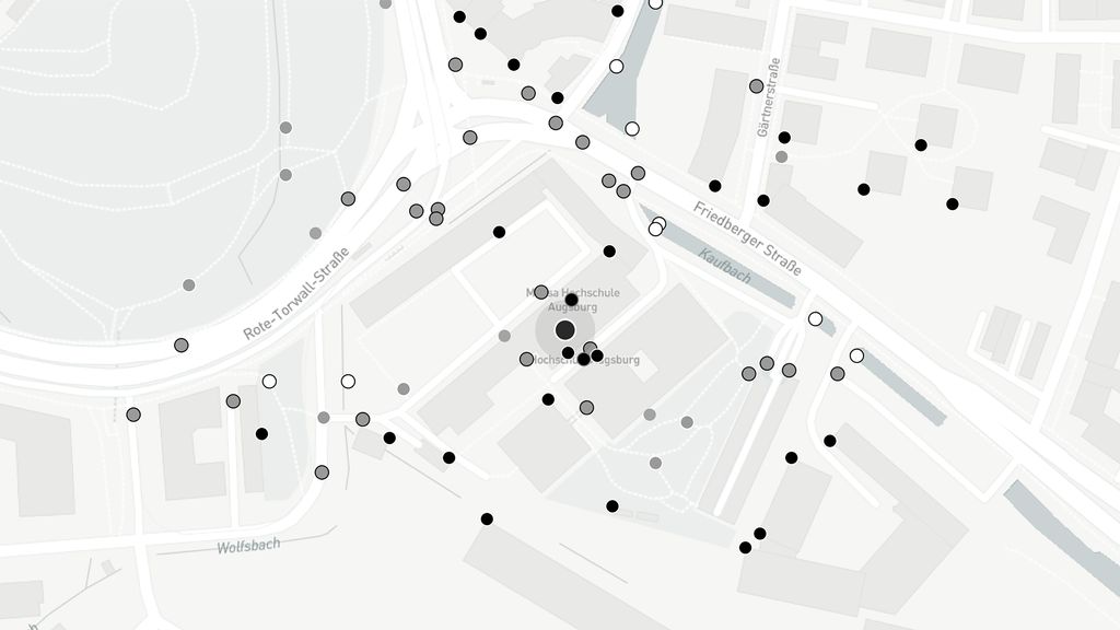 Variety of data points on one map